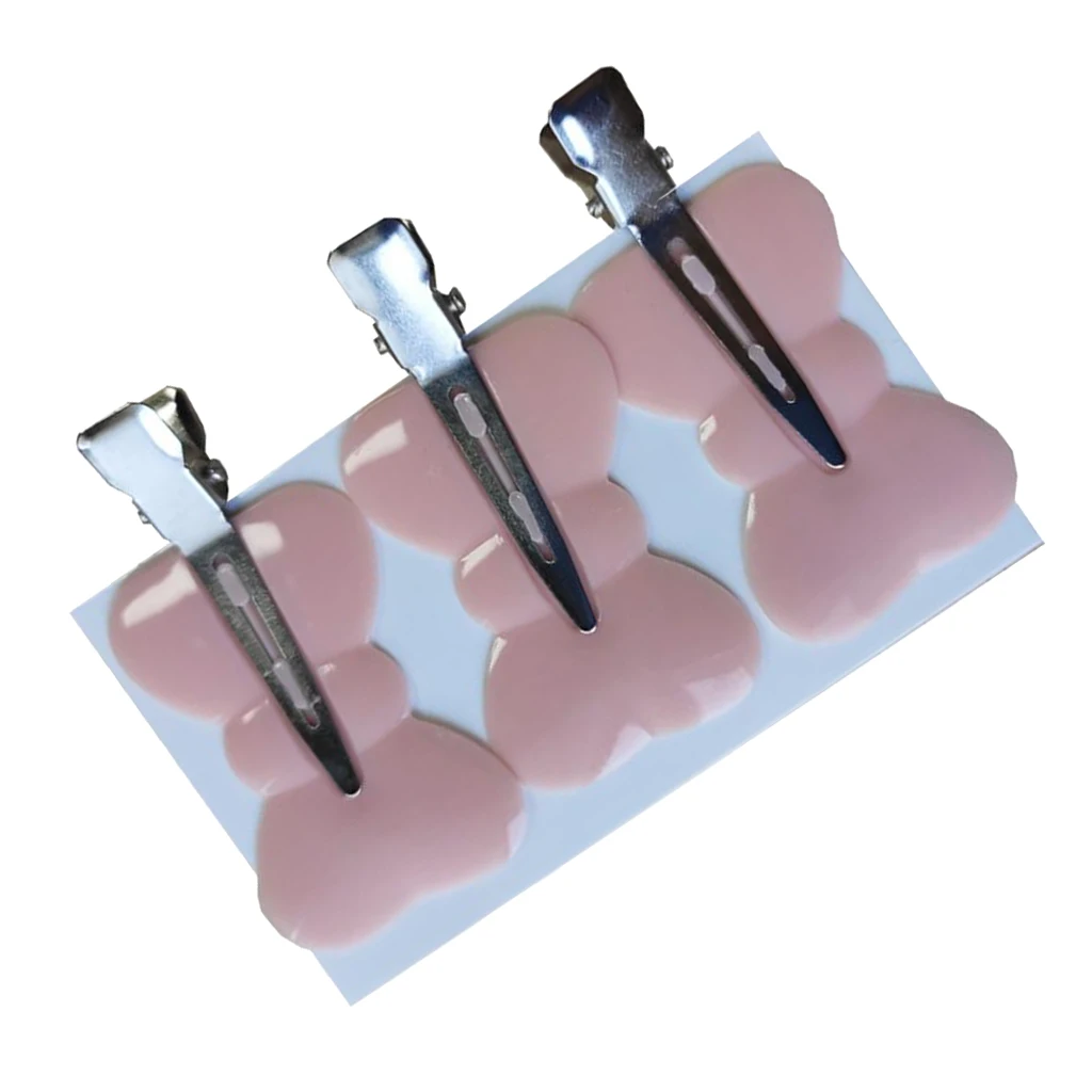 

3x Plastic Women No Bend Styling Clips Traceless Sectioning Bangs Clamps Kit