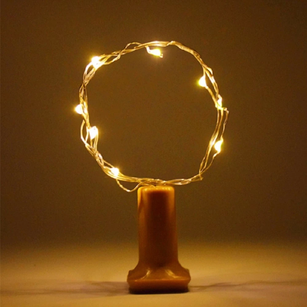 Бутылка вина String светильник s солнечные Красочные ночного Фея на открытом