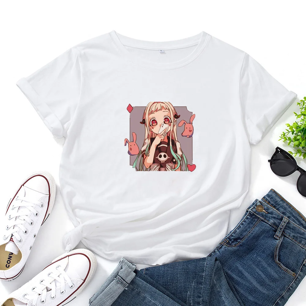 

Футболка с японским мультяшным аниме графическим рисунком, Женская милая Повседневная футболка, женская футболка свободного кроя, женская ...