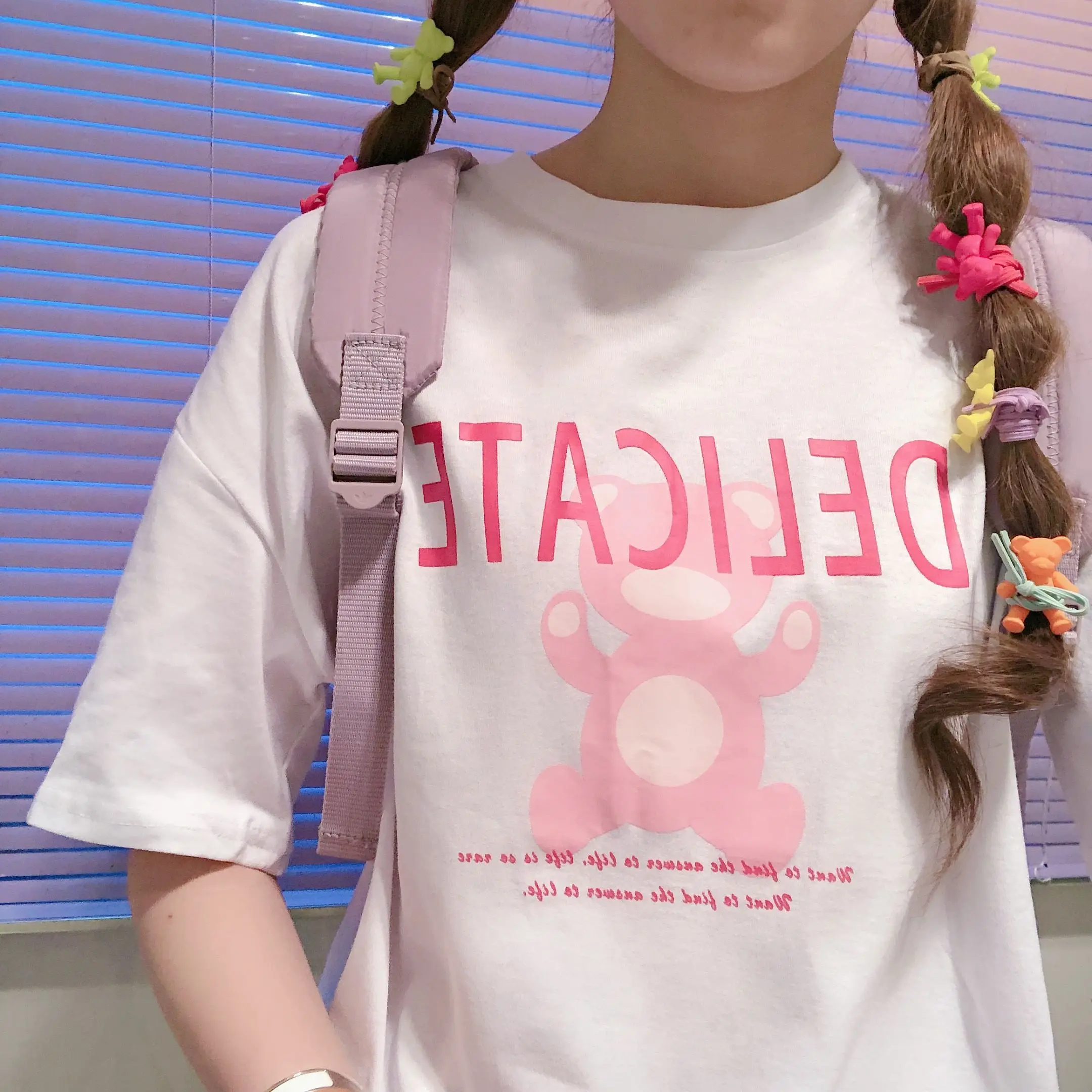 Футболка женская с мультяшным графическим принтом милая рубашка коротким