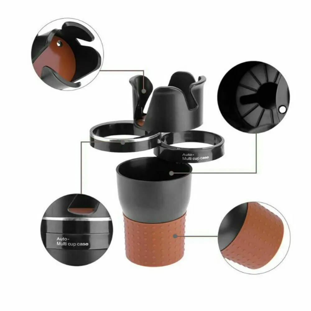 

1Pcs Car Multi-Functional Universal Car Console Cup Holder Vehicle-Mounted Water Cup Drink Holder For Tesla Model 3 Y 2021