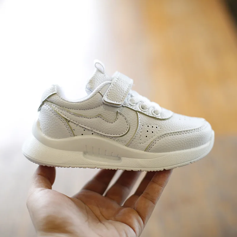 Осенние и зимние воздушные силы № 1 детская белая обувь высокие белые бархатные