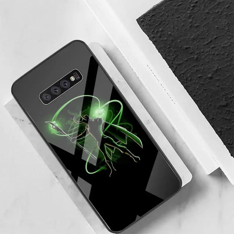 

Coque Marvel Hero Loki Phone Case Glass For Samsung S10 S20 S9 Plus S6 7 Edge Note9 10 Luxury Brand
