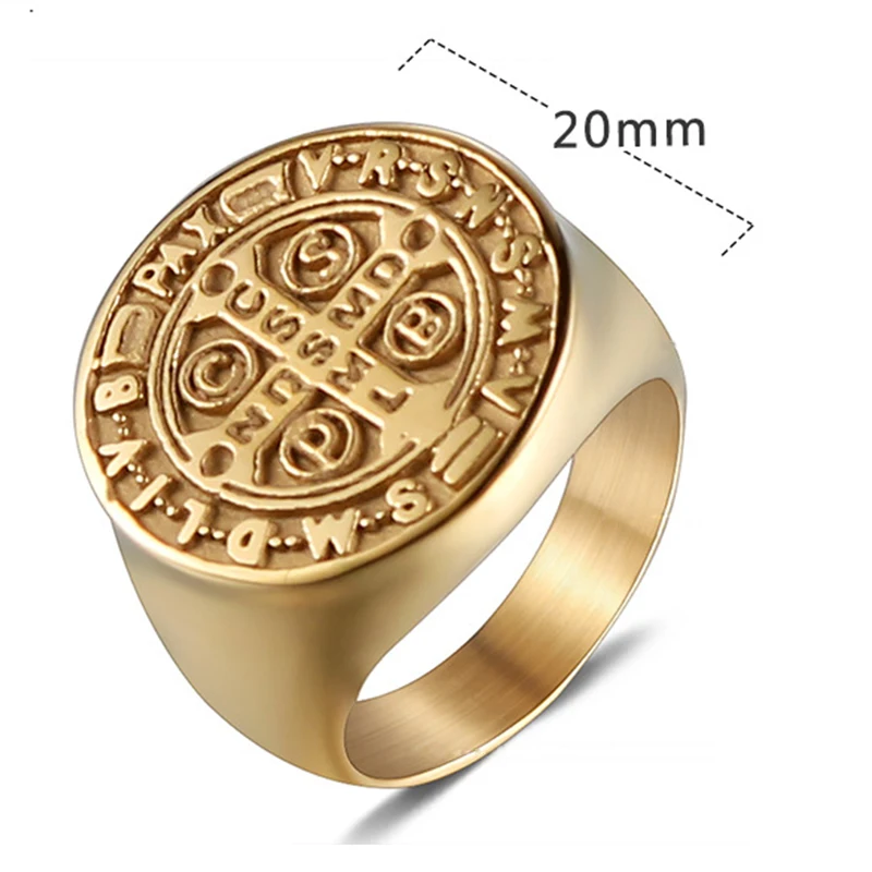 Oulai777 mes signet ring 2019 оптовая продажа колец из нержавеющей стали большое Золотое