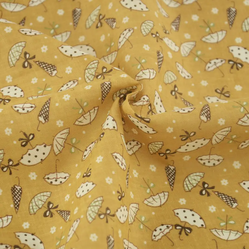 Хлопчатобумажная ткань с изображением зонта из мультфильма Лоскутная Ткань