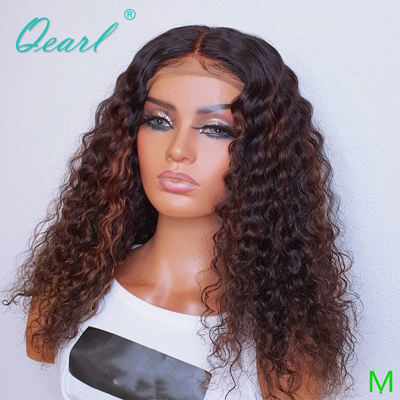 

Натуральные Цветные человеческие волосы на сетке спереди парик Надувной кудрявый бразильский парик без повреждений на сетке для женщин 13x4 ...