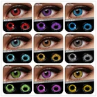Контактные линзы для глаз EYESHARE, цветные, коричневые, зеленые, многоцветные, для косплея аниме