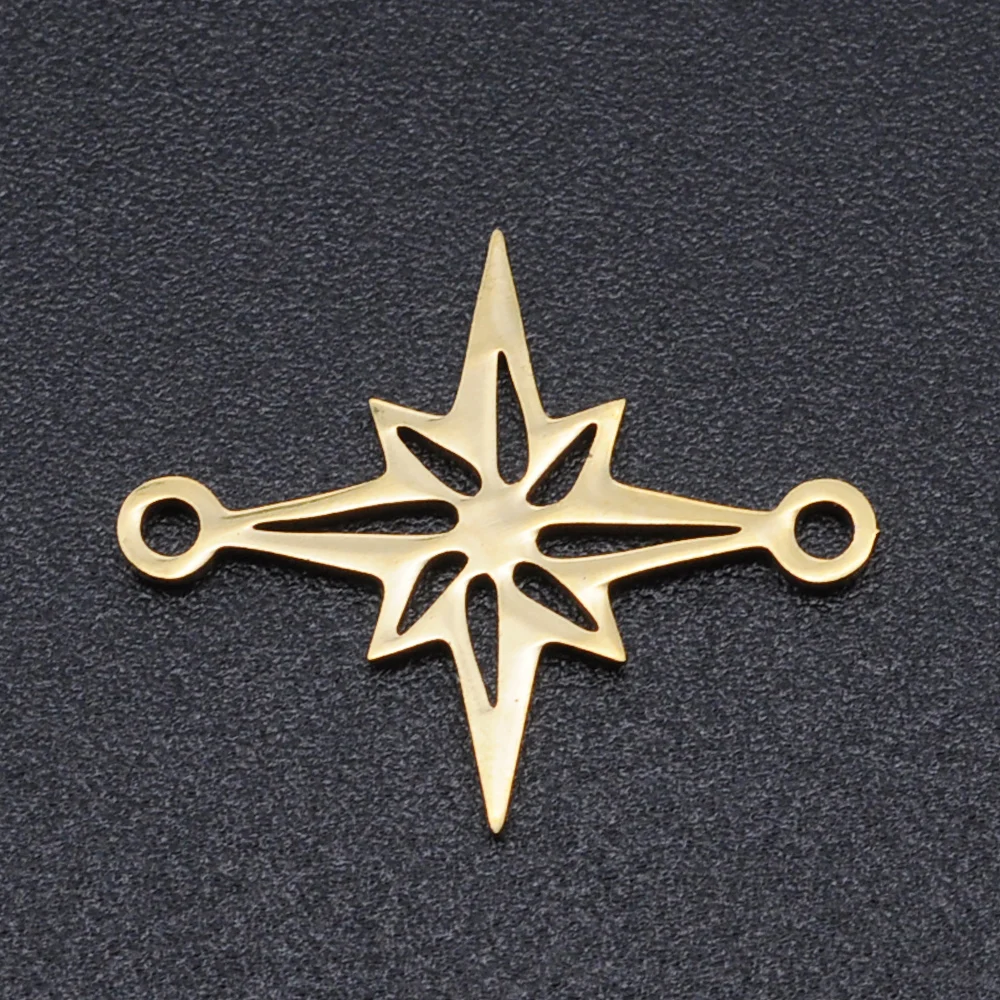 5 шт./лот 100% нержавеющая сталь Давид Звезда соединитель амулеты оптом никогда не