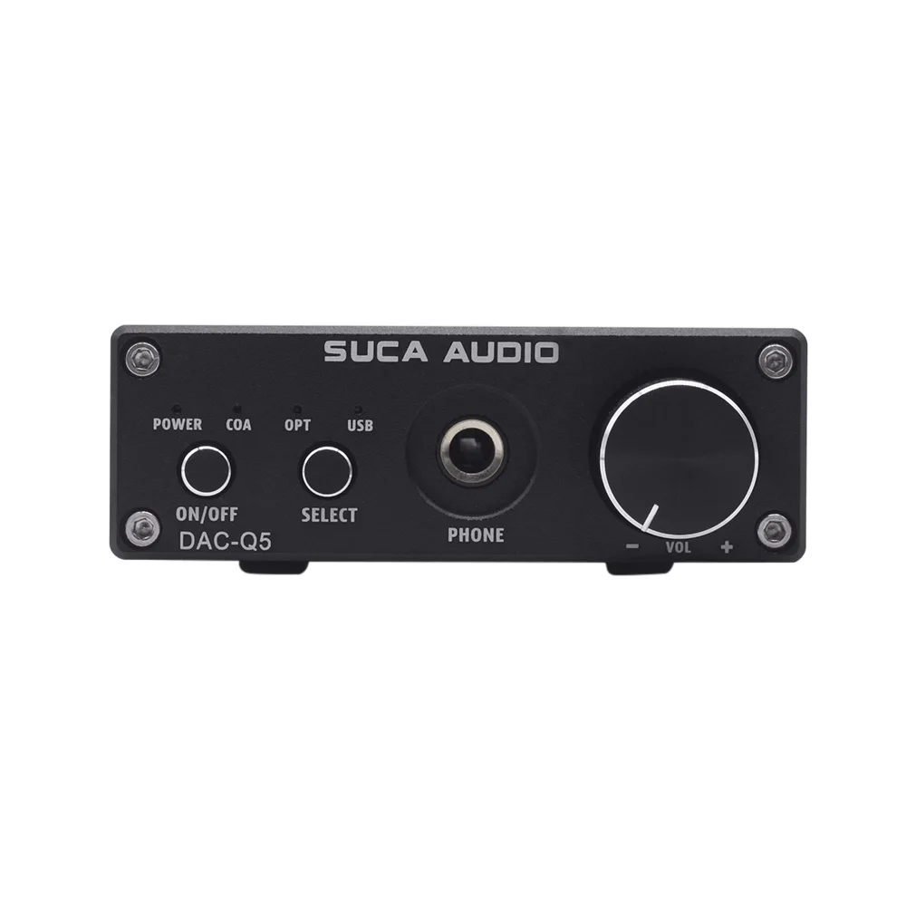 Портативный SUCA DAC-Q5 наушников цифровой аудио усилитель HiFi оптический аудио/коаксиальный/USB DAC Q5 декодер с усилителем декодер DAC