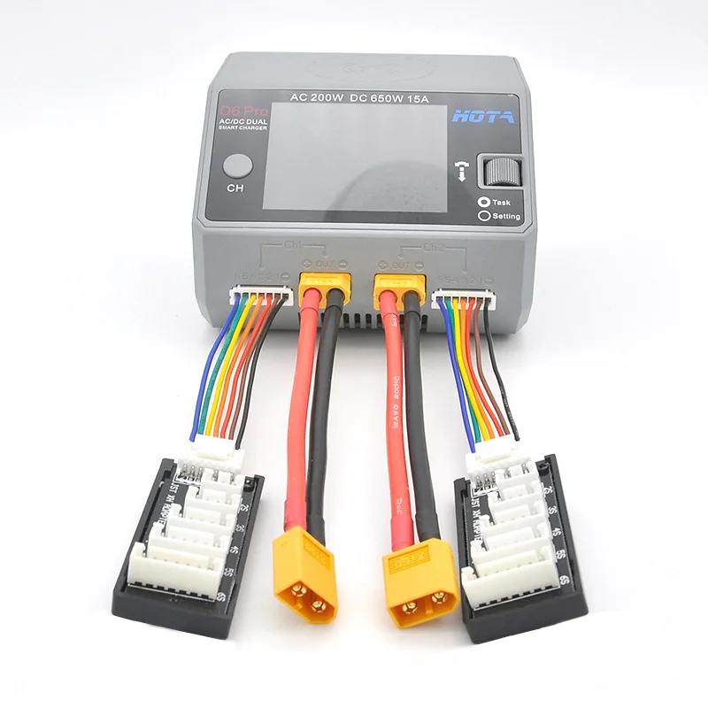 2 шт. XT60/XT30/JST/Т-образный Штекер кабель для зарядки + JST-XH Доски балансирования ISDT D2