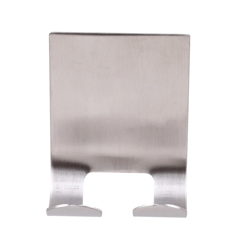 

Silver Stainless Steel Punch-Free Stick Hook Plug Hook Razor Bracket Bathroom Kitchen Storage Rack