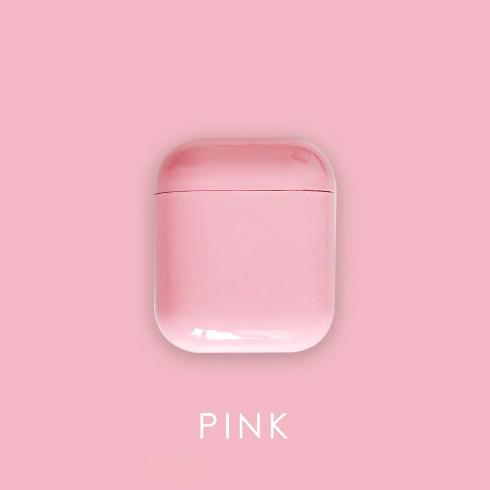 pink 04 Жесткий пластиковый чехол с логотипом на заказ для Air Pods, чехол для Bluetooth, беспроводная крышка Airpod, сделай сам, индивидуальная фотонадпись, новая мода - Цвет: pink 04
