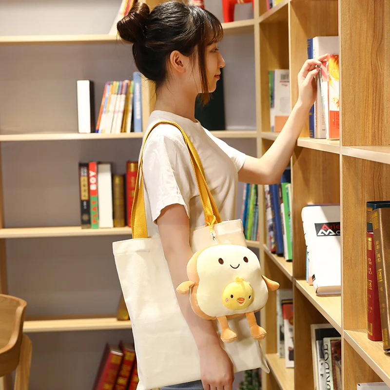 

Kawaii Animal Fruit Bread Plush Toy Doll Bag Pendant Stuffed Food Toast Pillow Sleeping Bolster Creative Gift for Kids Home Deco