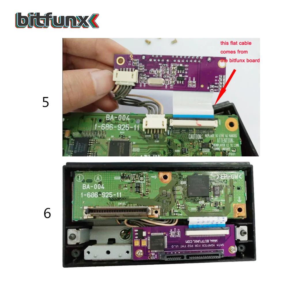 Bitfunx SATA адаптер Порт комплекты для PS2 IDE жесткие диски Сетевой адаптер