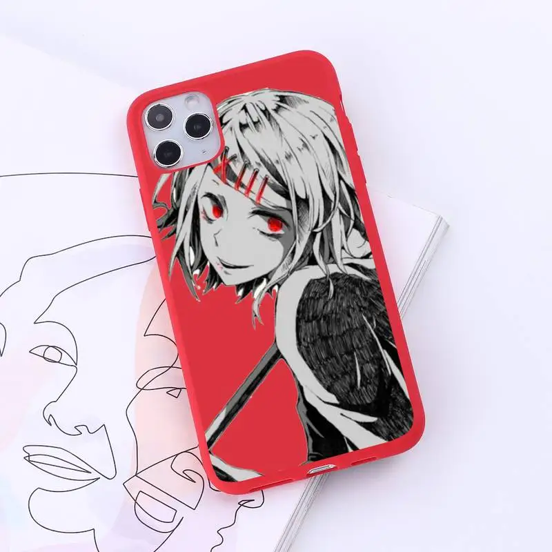 

JUUZOU SUZUYA Tokyo Ghouls anime luxury protective Phone Case Candy Color for iPhone 6 7 8 11 12 s mini pro X XS XR MAX Plus