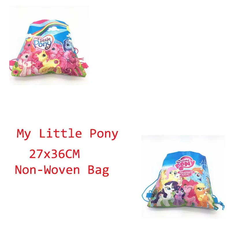 Детские Сумки на день рождения My Little Pony Нетканая Подарочная сумка шнурке