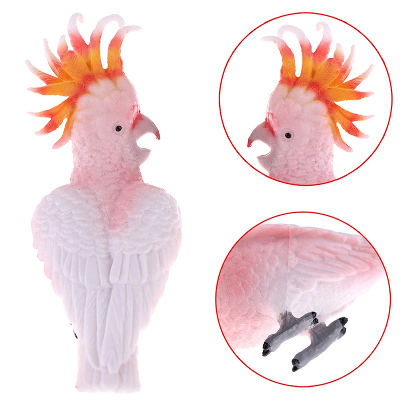 1 шт. пластиковая модель сделай сам имитация какаду животного домашний декор