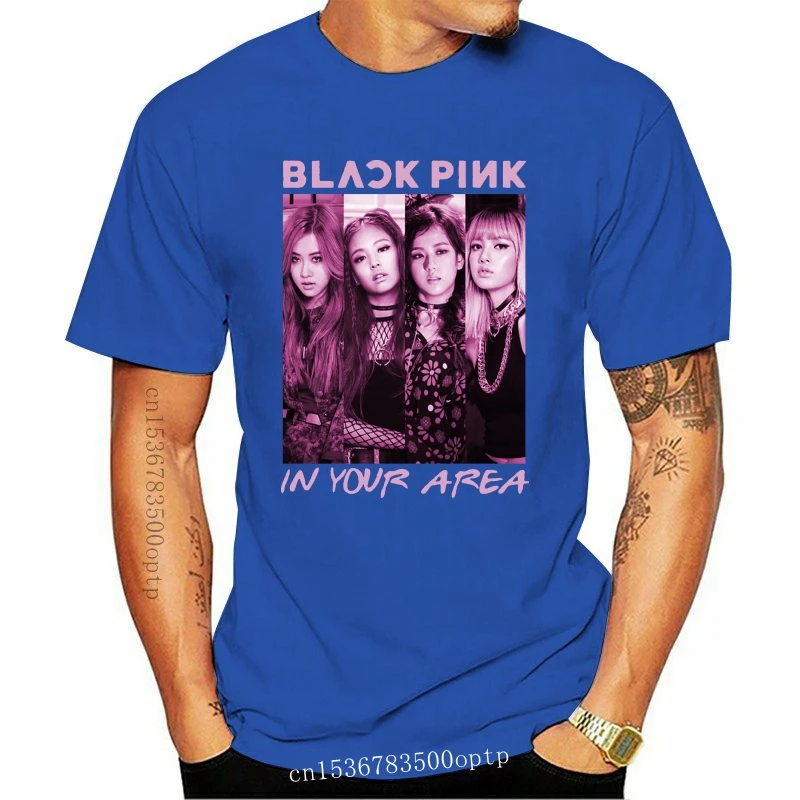 

New Black Pink In Your Area Men Black Tees Shirt Clothing