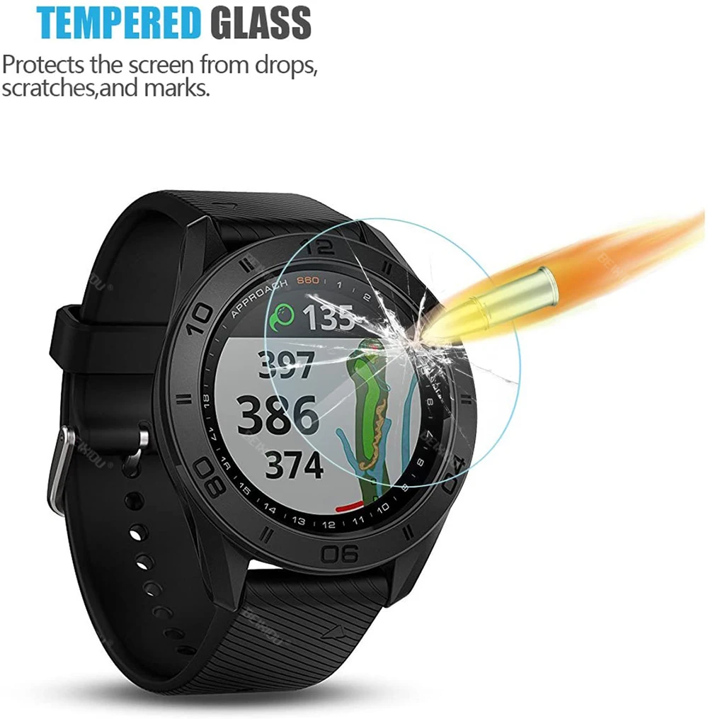 3 шт прозрачная пленка Закаленное стекло протектор экрана для Garmin подход S62 Смарт
