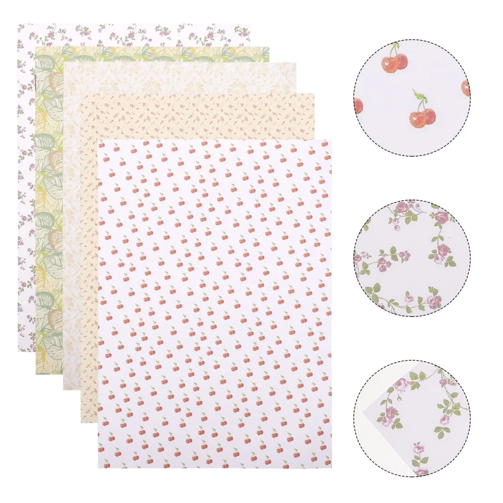 

5 Sheets Lovely Wall Decal Stickers for Miniature House Living Room Bedroom