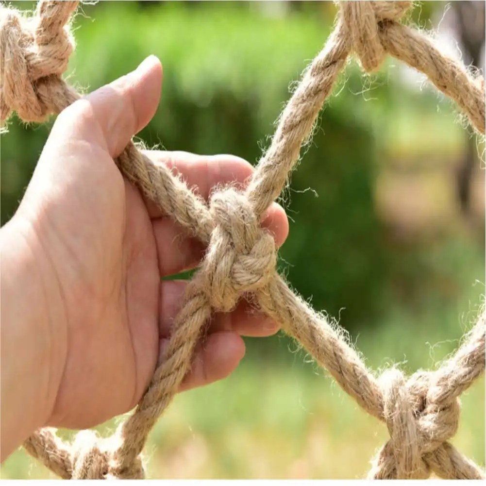 Тяжелая веревка из пеньковой веревки сетка для безопасности детей защитная