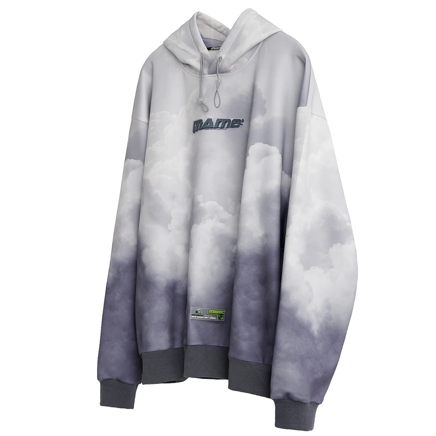 LACIBLE градиент голубь с буквенным принтом толстовки капюшоном Мужские 2019 Harajuku