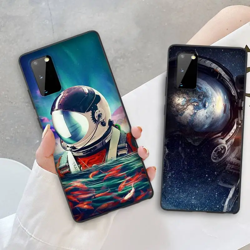 

Space astronaut Phone Case For Samsung S20 21 plus Ultra S6 S7 edge S8 S9 plus S10-5G lite 2020 S10E Phone Covers
