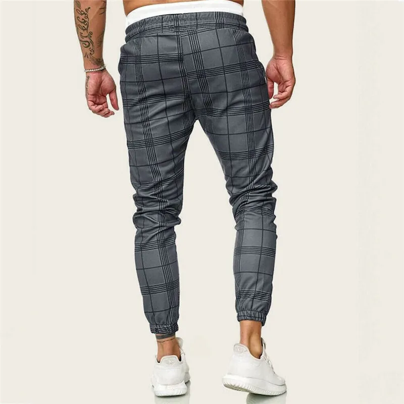 Повседневные мужские брюки обтягивающие гимнастические спортивные длинные