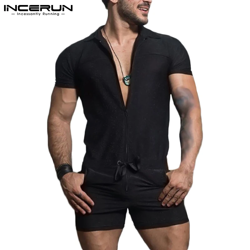 2021 Для мужчин комбинезоны однотонные Цвет уличная нагрудные короткий рукав