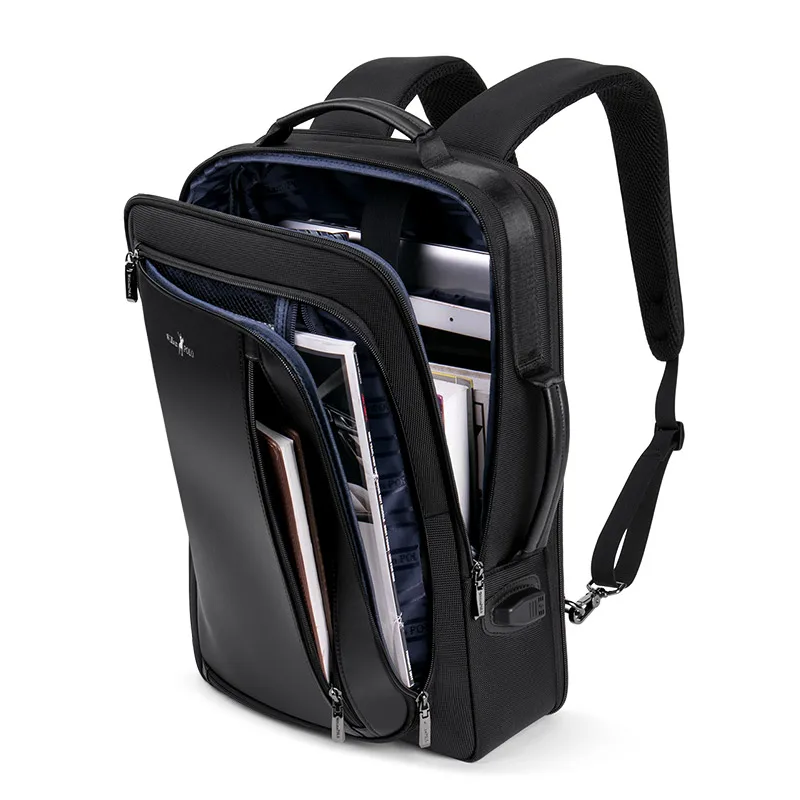 Мужской рюкзак для ноутбука WILLIAMPOLO расширяемый деловой с защитой от кражи