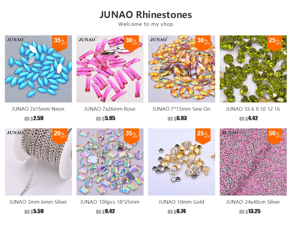 JUNAO, 6, 8, 10, 12, 18, 20, 30, 35 мм, большие прозрачные Стразы AB с плоской задней частью, круглые акриловые камни, не сшитые кристаллами