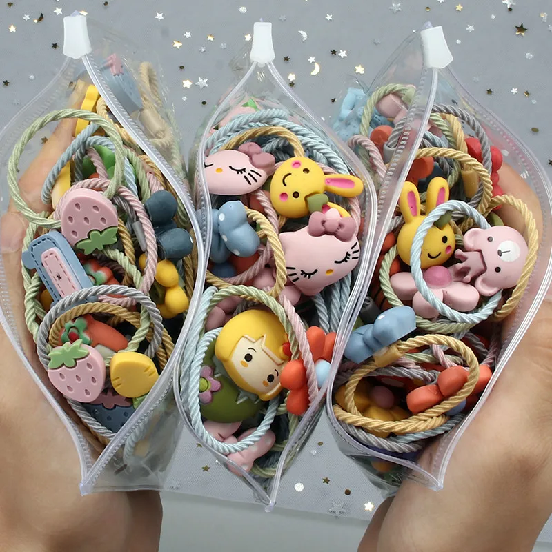 Резинки для волос Детские с цветами 10 шт./компл. | Аксессуары одежды