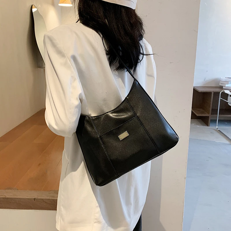

Luxury Handbags Women Bags Designer PU Leather Designer Shoulder Messenger Bags Solid Color Simple Female Travel Hand Bags