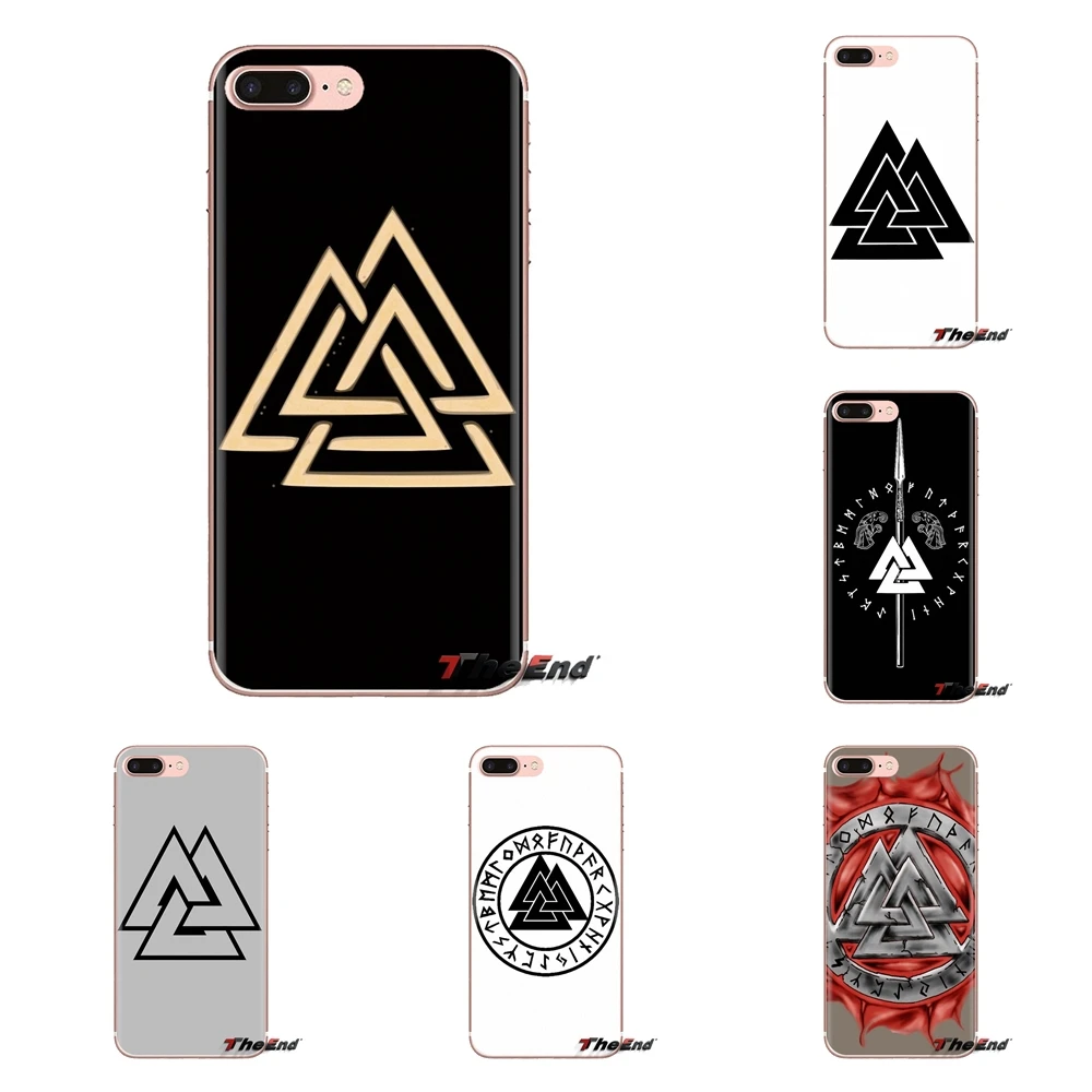 Прозрачный чехол из ТПУ с логотипом Viking warrior valknut odin для iPod Touch Apple iPhone 4 4S 5 5S SE 5C 6 6S 7 8