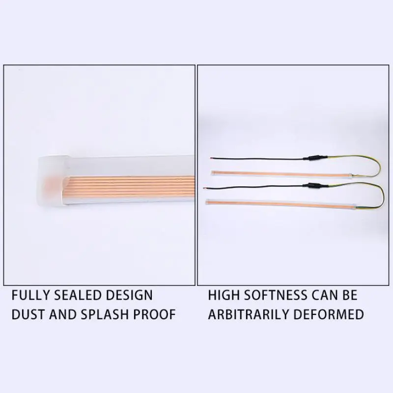 Универсальный 2 шт. светодиодный ультра-тонкий светильник направляющая полоса