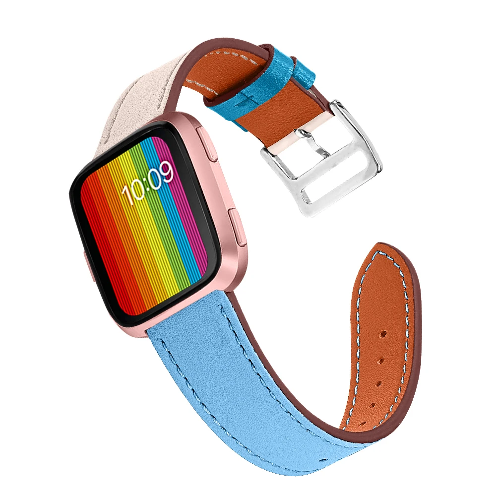 OULUCCI кожаный ремешок для наручных часов для Fitbit Versa Ремешок Браслет ремень для Fitbit Versa Браслет Смарт часы