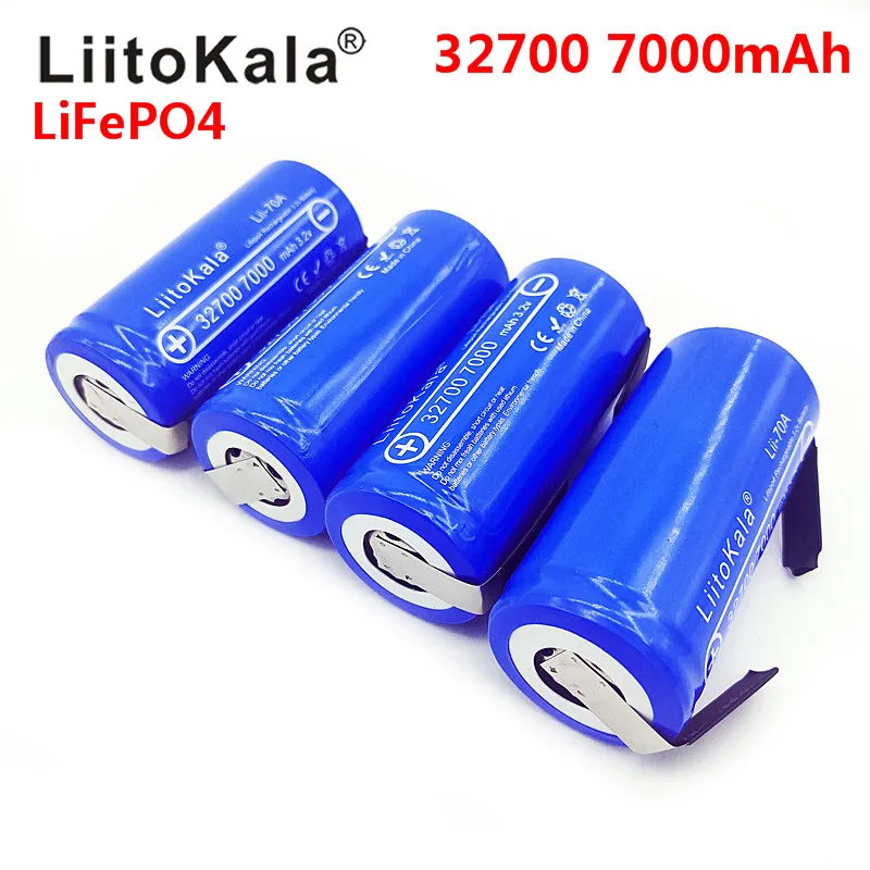 Литий-железо-фосфатный аккумулятор LiitoKala 3 2 в 32700 7000 мА · ч 6500 35 А непрерывный