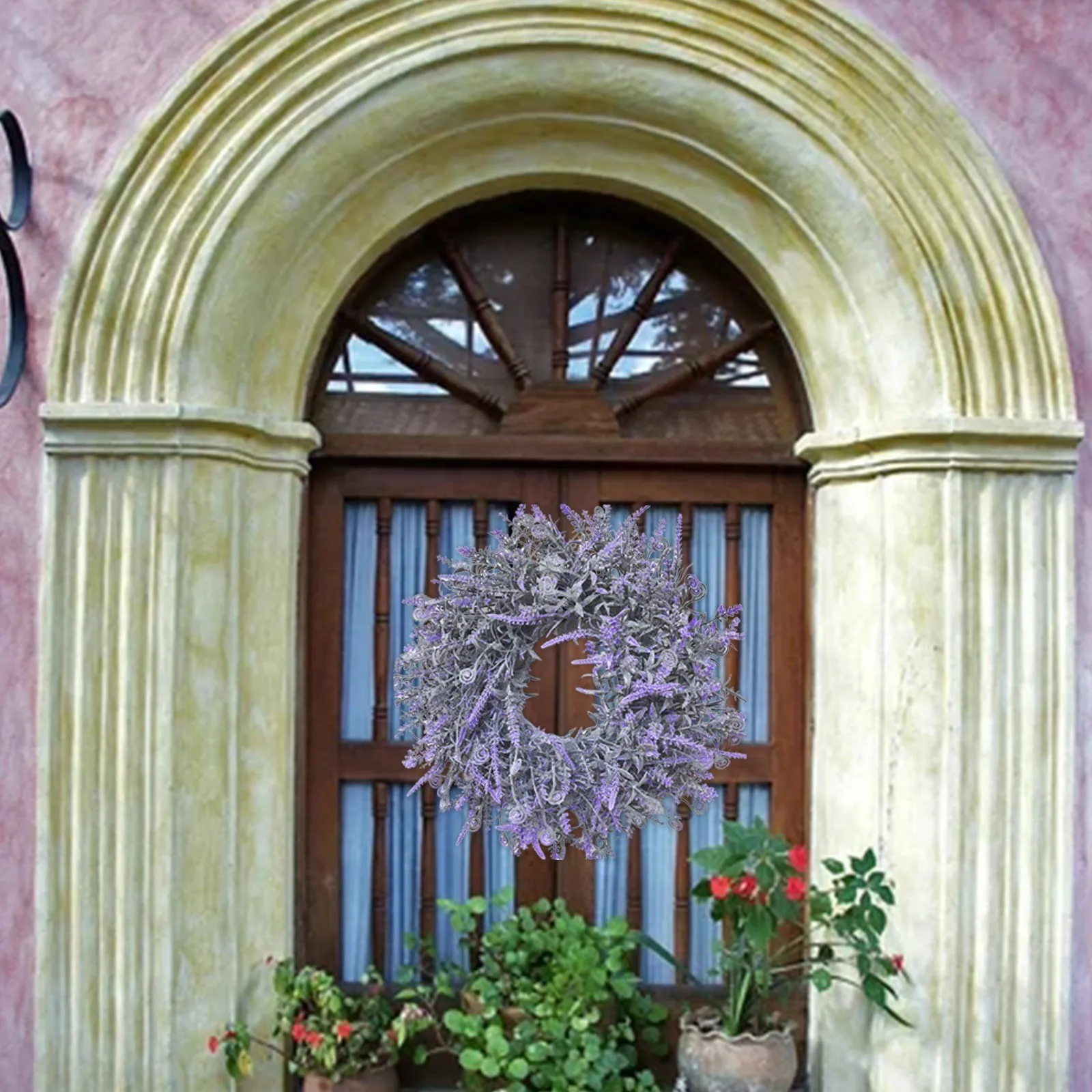 

Plaques & Signs Simulation Garland Door Decoration Ring Small Thorn vintage decor Door Leaf Wreath home decoration accessories