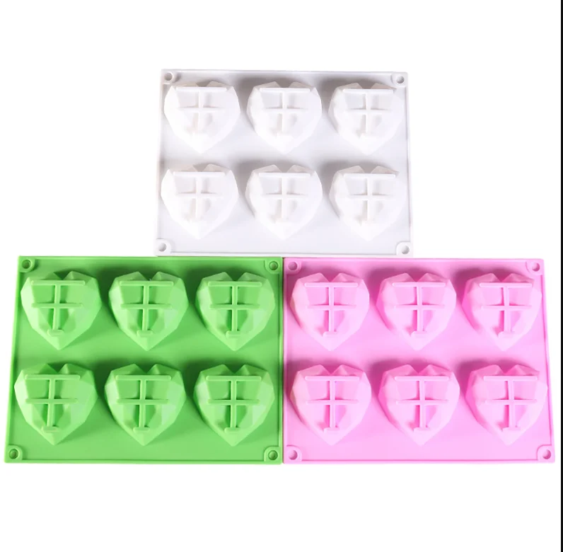 Форма в форме сердца мусс конфеты ручной работы 3D инструменты для шоколадного