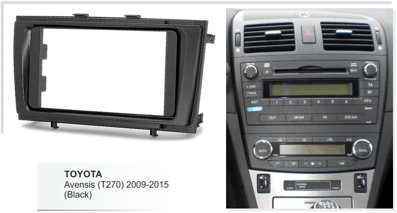 Автомобильная установка Facia для Toyota Avensis 2009 2015 Радио DVD стерео CD панель приборная