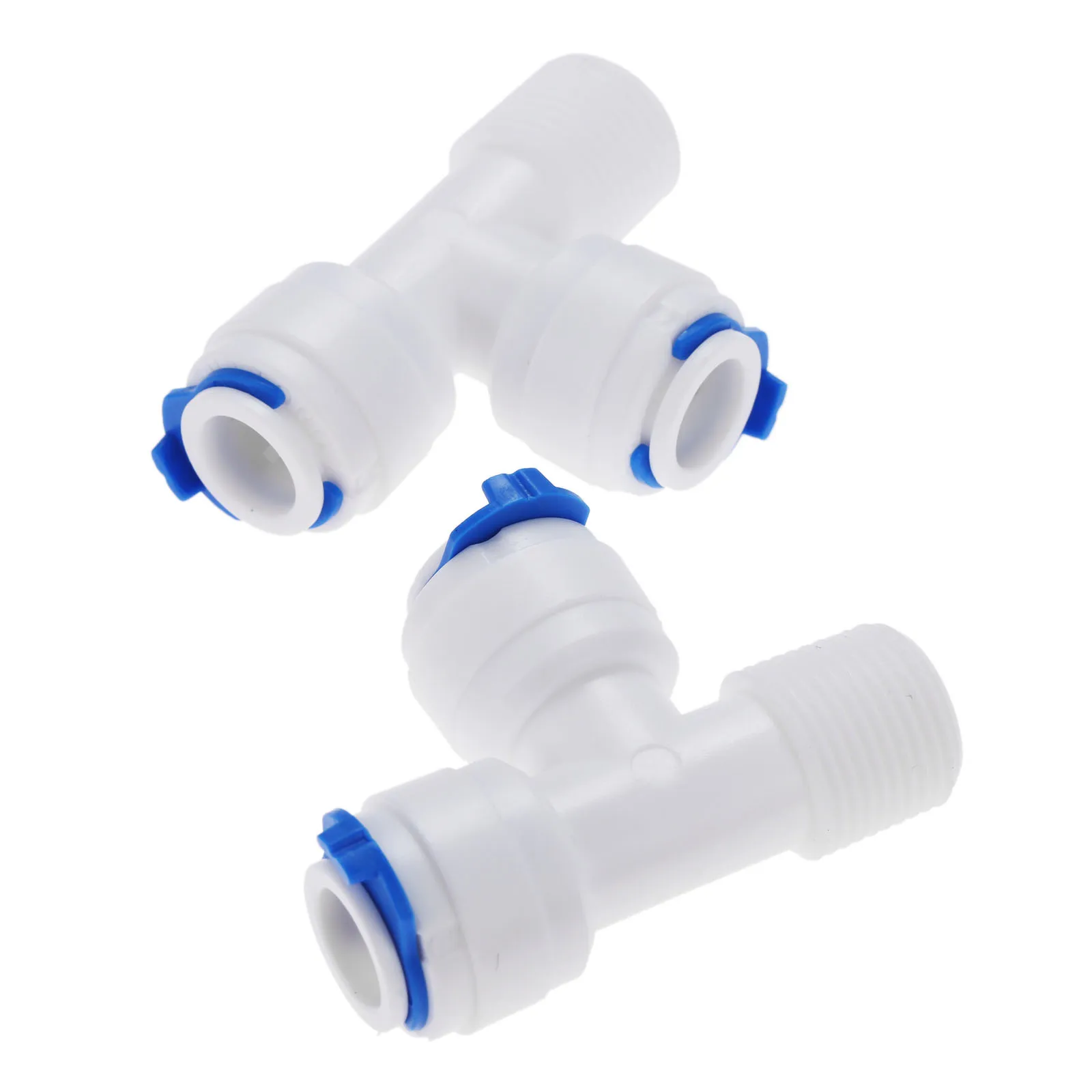 2 шт. RO Quick Pipe Fitting T Shape Tee 3/8 &quotOD Hose-3/8" Male Therad-3/8 Hose Water Plastic Coupling Connector Adapter |