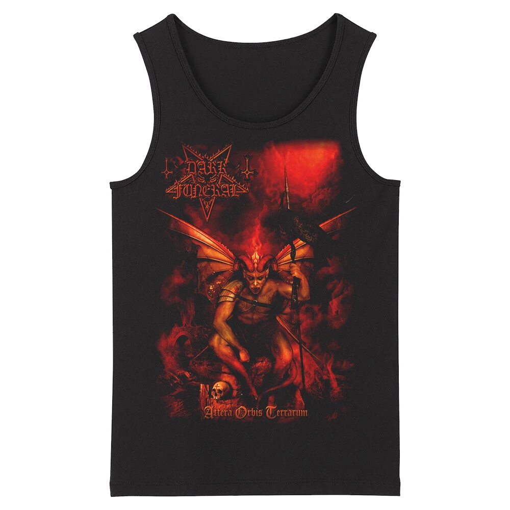 

Bloodhoof Dark Funeral Grindcore HardMetal Deathcore Men's Fashion O-neck Tank Tops Asian Size