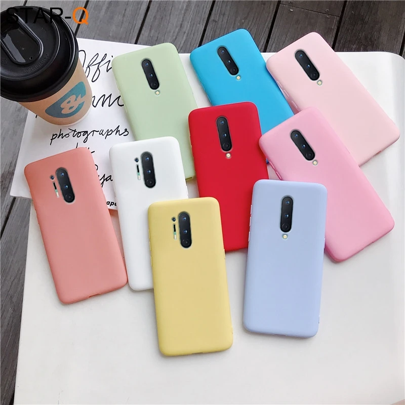 candy color silicone phone case for oneplus 8 pro 7 6 t 6t 7t 8t oneplus8 matte soft tpu cover cases for one plus 8 8pro free global shipping