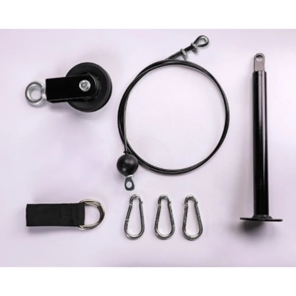 

Fitness DIY Pulley Cable Machine High Pull Down Equipment Set Biceps Triceps Arm Strength Training For Abdominal Workouts