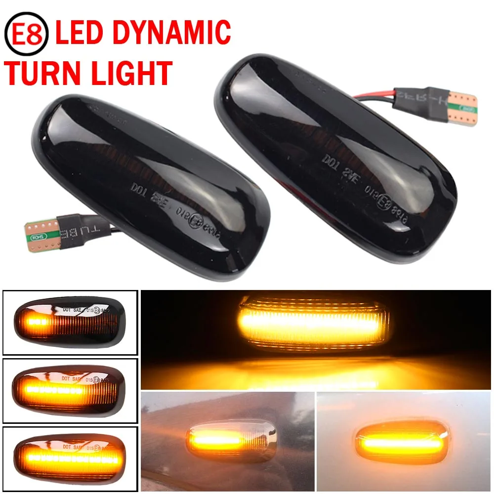 

2x Dynamic LED Side Marker Flowing Turn Signal Side Repeater Lamp Sequential Blinker for Opel for Zafira A 99-05 for Astra G