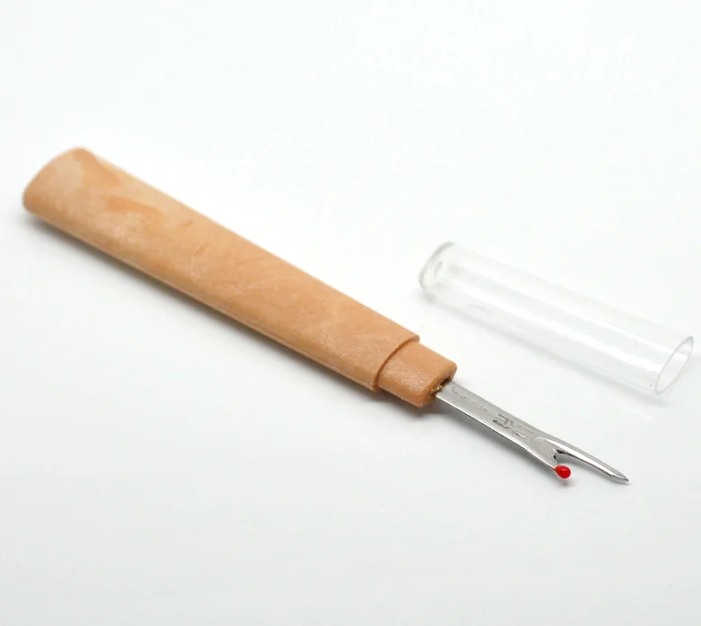 

5 PCs Plastic Handle Seam Ripper Stitch Sewing Tools Coffee Stitch Remover 13.5cm x1.8cm For DIY Sewing Tools