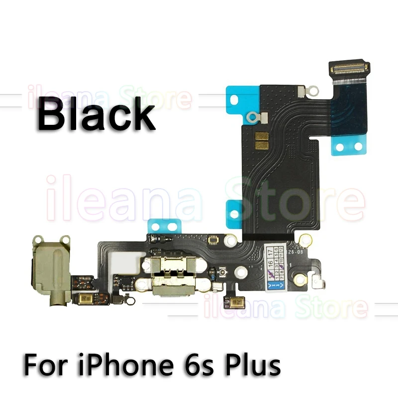 6s Plus Black OEM USB порт зарядное устройство док-станция гибкий кабель для iPhone 6 6s 7 8 Plus док-станция для зарядки с микрофоном Flex - Цвет: 6s Plus Black