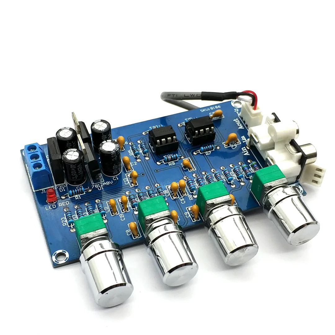 Предусилитель для телефона NE5532 Stereo Pre-усилитель предусилитель Tone Board Audio 4