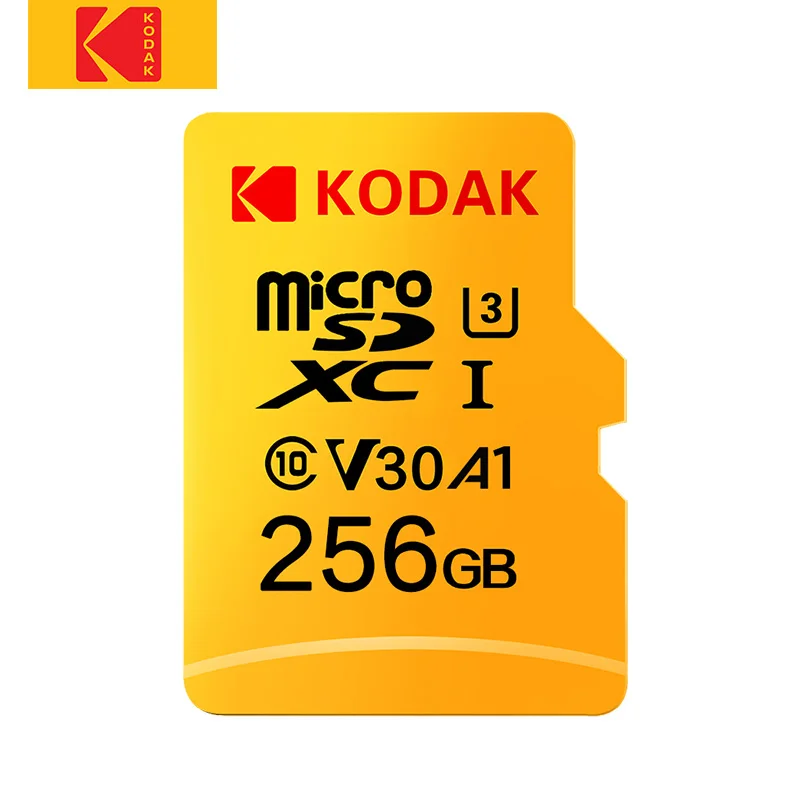 Карта памяти Kodak Micro SD высокая скорость 32 Гб 64 ГБ класс 10 U3 4K карта cartao de memoria 128 256