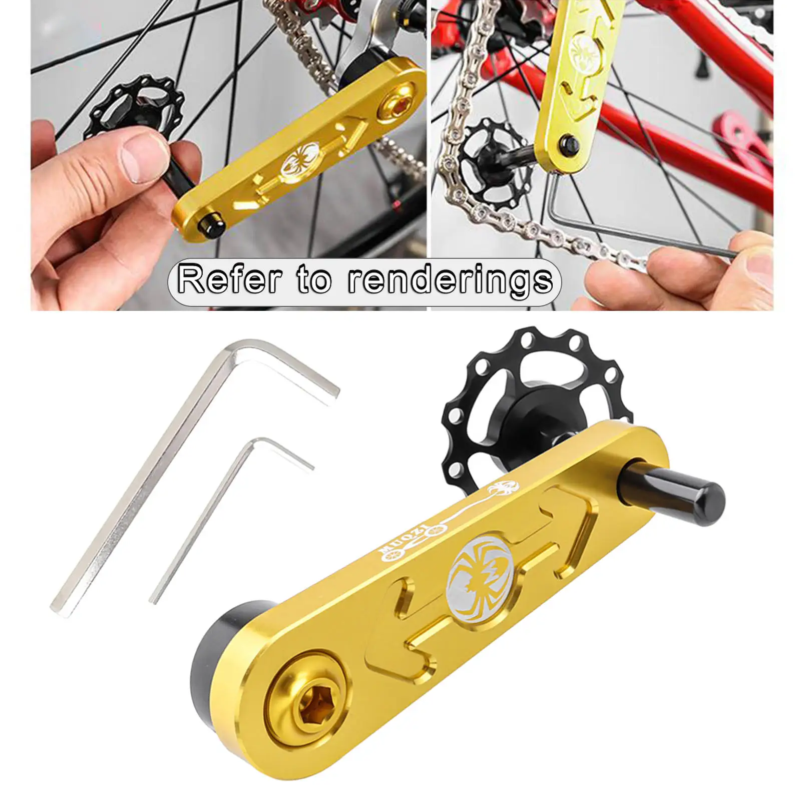 

Велосипедный натяжитель цепи из алюминиевого сплава, Односкоростной преобразователь, велосипедные инструменты